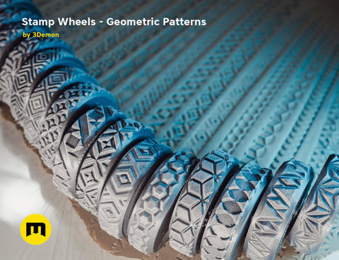 Stamp Wheels for Clay — Geometric Patterns
