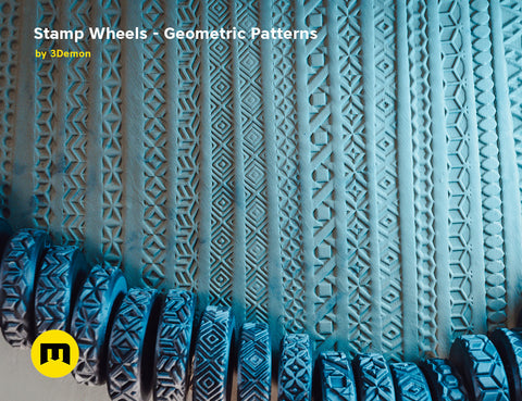 Stamp Wheels for Clay — Geometric Patterns