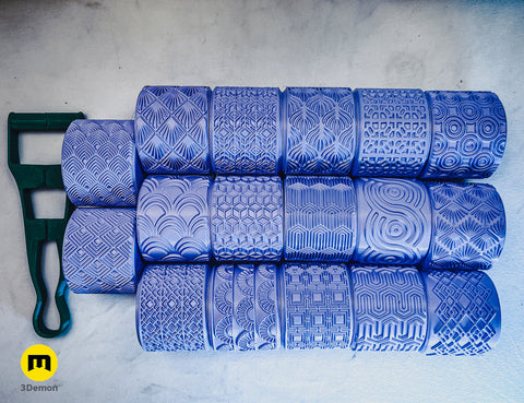 Texture Rollers — Art Deco Patterns