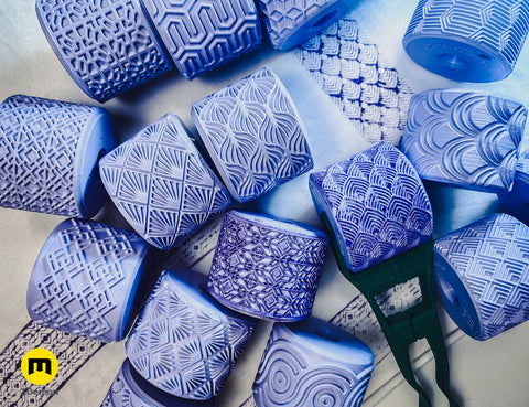 Texture Rollers — Art Deco Patterns