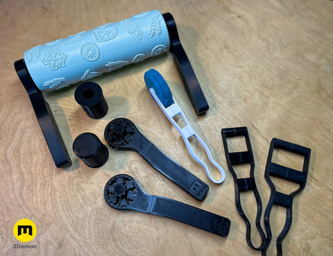 Handles for Texture Rollers and Stamp Wheels