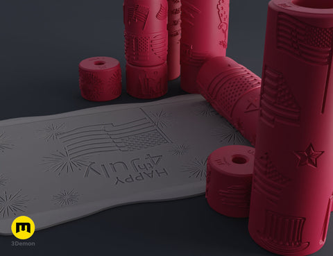 Independence Day Texture Rollers