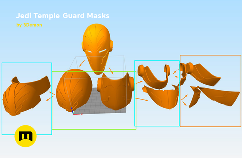 Jedi Temple Guard Masks