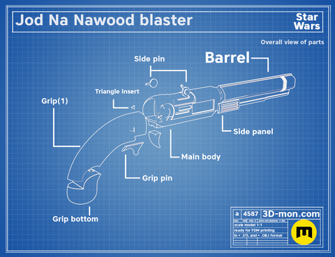 Jod Skeleton Crew blaster
