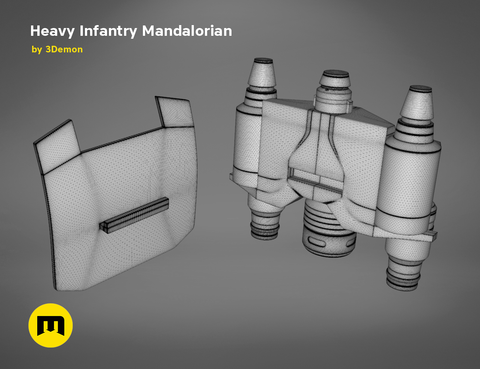 Heavy Infantry Mandalorian Jetpack