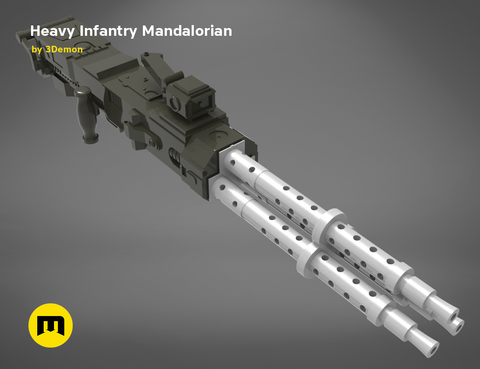 Heavy Infantry Mandalorian Blaster Cannon Paz Vizsla