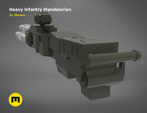 Heavy Infantry Mandalorian Blaster Cannon Paz Vizsla