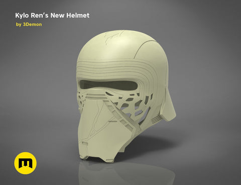 The Kylo Ren helmet destroyed - Star Wars