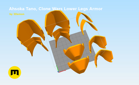 Ahsoka Tano - Clone Wars Lower Leg Armor
