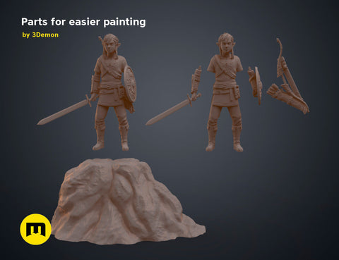 BOTW Link Mossarium Figure