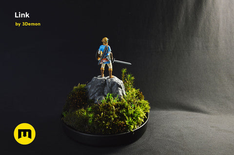 BOTW Link Mossarium Figure