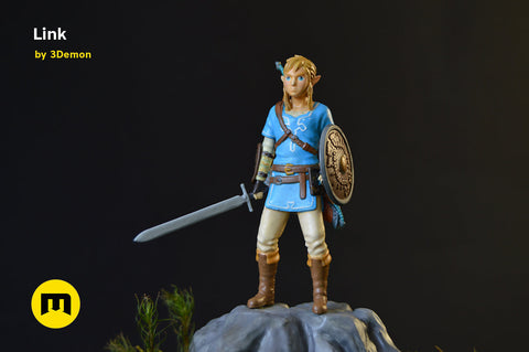 BOTW Link Mossarium Figure