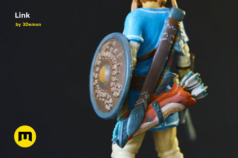 BOTW Link Mossarium Figure