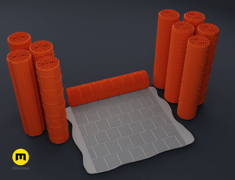 DnD terrain rollers – Metal walls