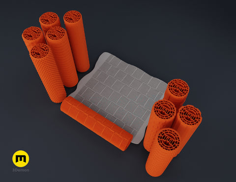DnD terrain rollers – Metal walls