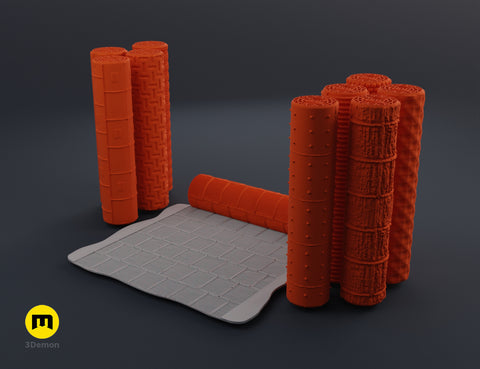 DnD terrain rollers – Metal walls