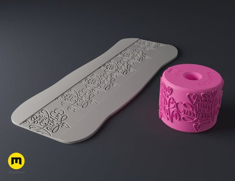Valentine's Day Texture Rollers