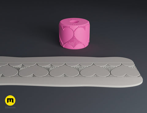 Valentine's Day Texture Rollers