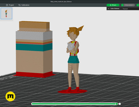 Low Poly Ash, Misty and Brock from Pokemon