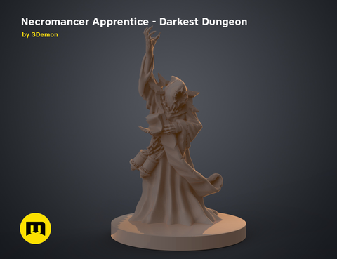 Necromancer Apprentice DnD Figure - Darkest Dungeon