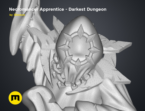 Necromancer Apprentice DnD Figure - Darkest Dungeon