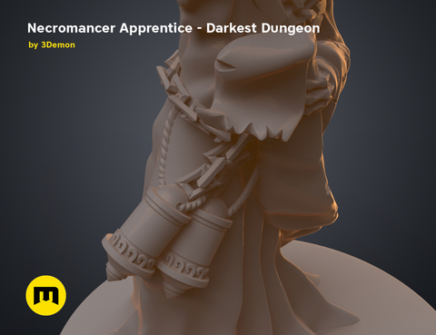 Necromancer Apprentice DnD Figure - Darkest Dungeon