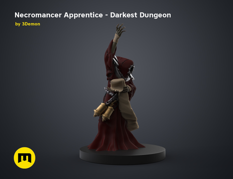 Necromancer Apprentice DnD Figure - Darkest Dungeon