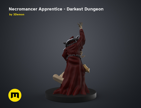 Necromancer Apprentice DnD Figure - Darkest Dungeon