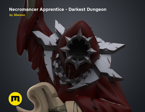 Necromancer Apprentice DnD Figure - Darkest Dungeon