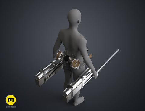 ODM Gear and Swords - Attack on Titan