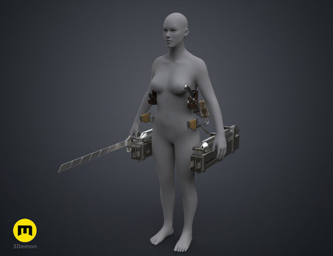 ODM Gear and Swords - Attack on Titan