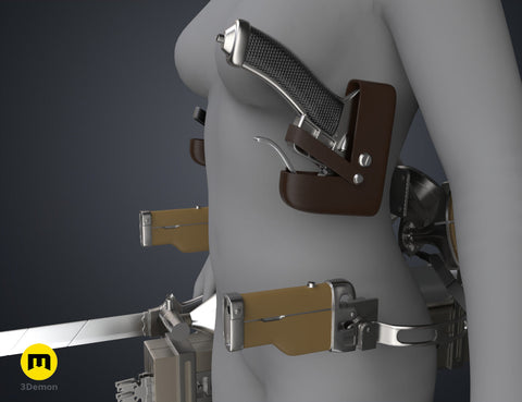 ODM Gear and Swords - Attack on Titan