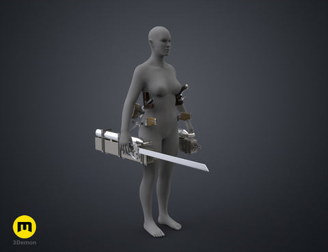 ODM Gear and Swords - Attack on Titan