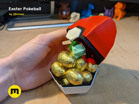 Pokeball Easter Egg Box Decoration