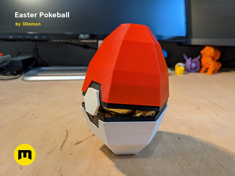 Pokeball Easter Egg Box Decoration