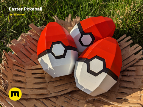 Pokeball Easter Egg Box Decoration