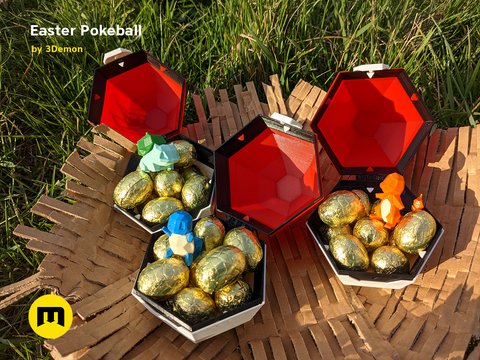 Pokeball Easter Egg Box Decoration