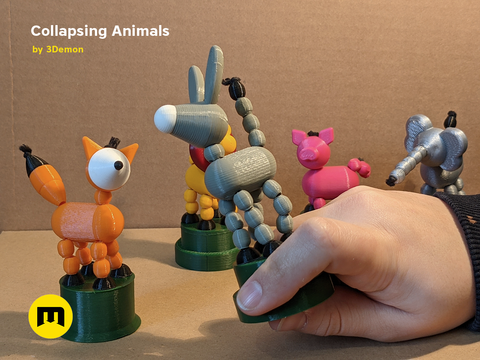 Collapsing Animal Toys