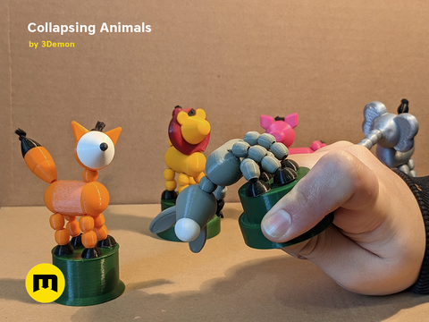 Collapsing Animal Toys