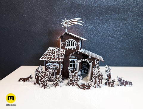 Nativity Scene Kit Card