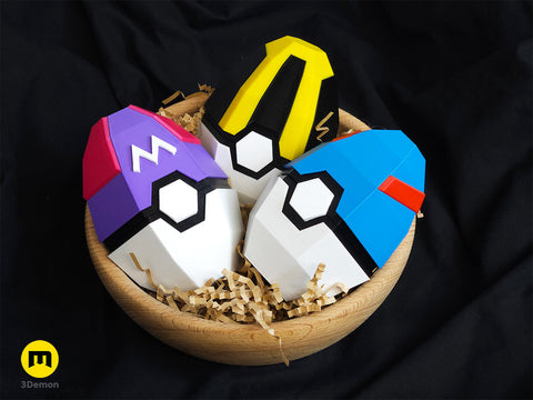 Pokeball Easter Egg Festive Box Decoration
