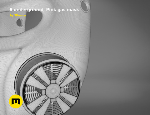 Pink Gas Mask - 6 underground