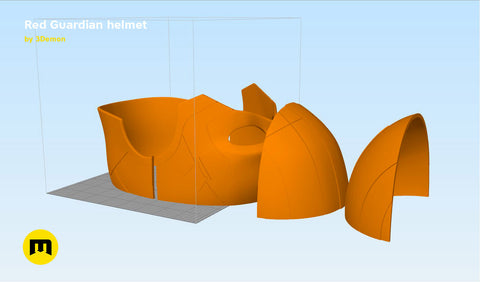 Red Guardian helmet