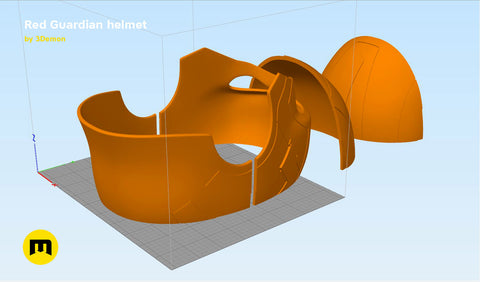 Red Guardian helmet