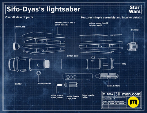 Sifo Dyas's lightsaber