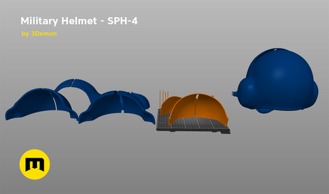 Military Helmet AM-95 And SPH-4