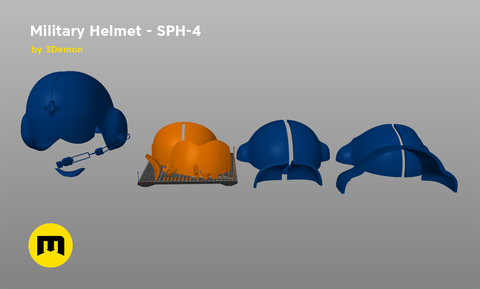 Military Helmet AM-95 And SPH-4