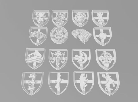Game of thrones cookie cutters