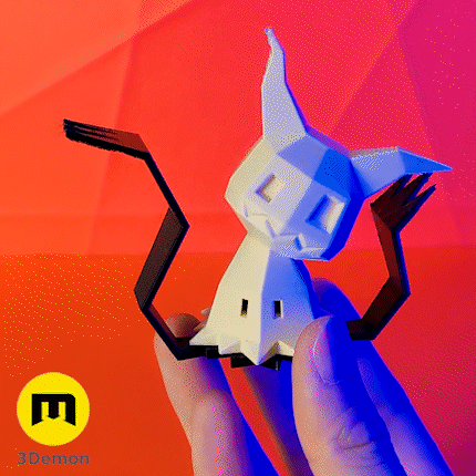 Mimikyu Low Poly Pokemon