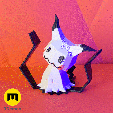 Mimikyu Low Poly Pokemon
